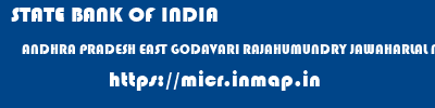 STATE BANK OF INDIA  ANDHRA PRADESH EAST GODAVARI RAJAHUMUNDRY JAWAHARLAL NEHRU ROAD,  RAJAHMUNDRY  micr code